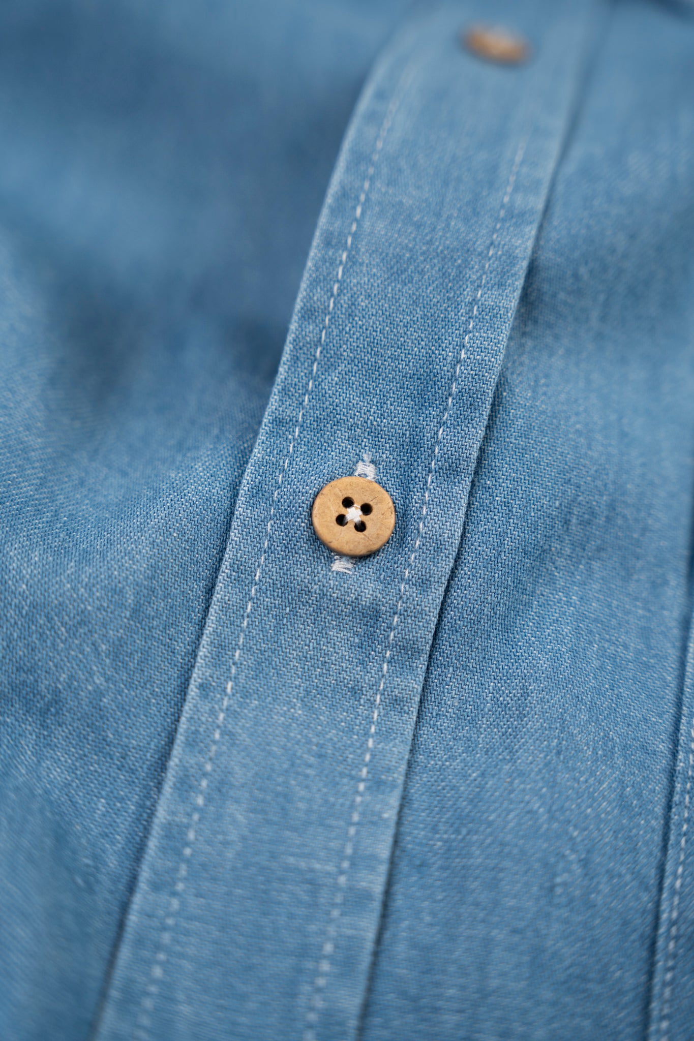 Organic Denim Shirt (Medium Blue)