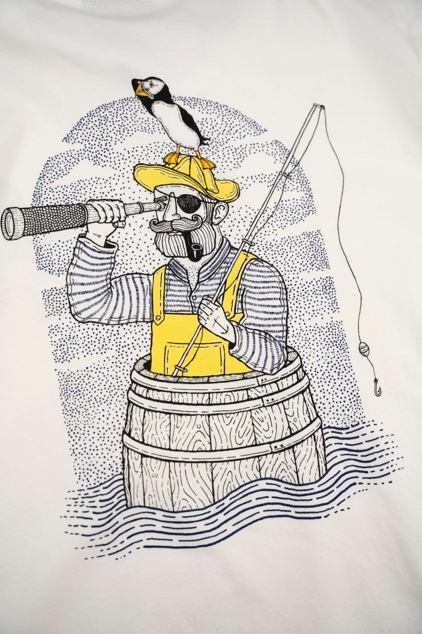 Fishing In A Barrel T-shirt (Star White)