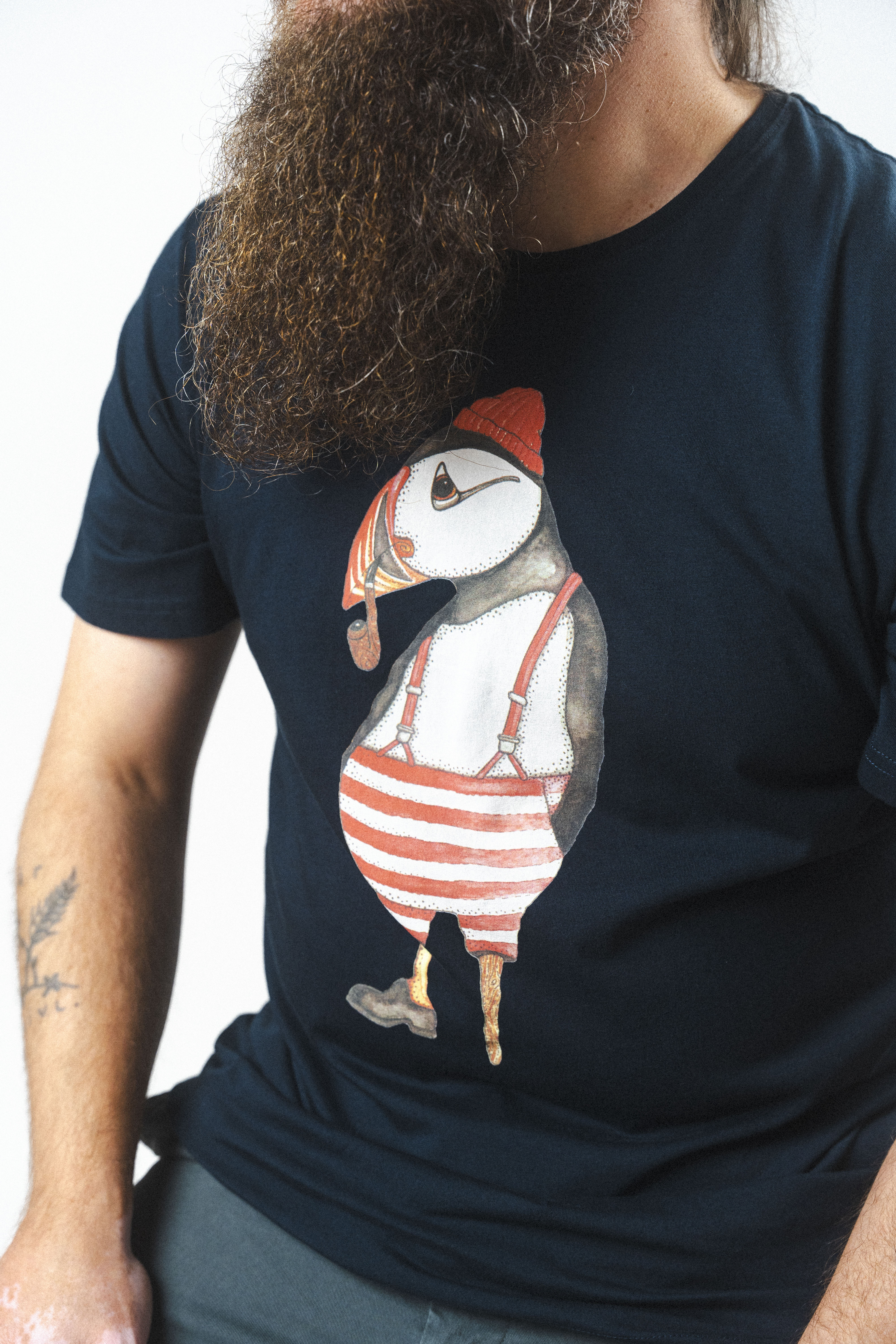 Atlantic Puffin T-shirt (Blueberry)