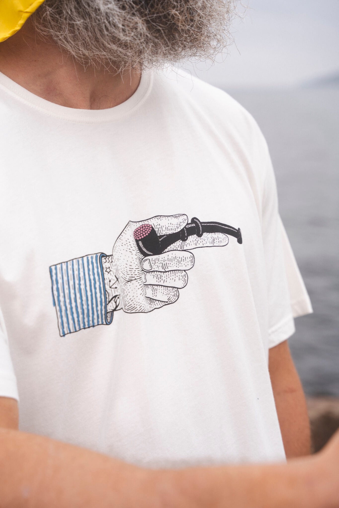 The Pointing Pipe T-shirt (Star White)