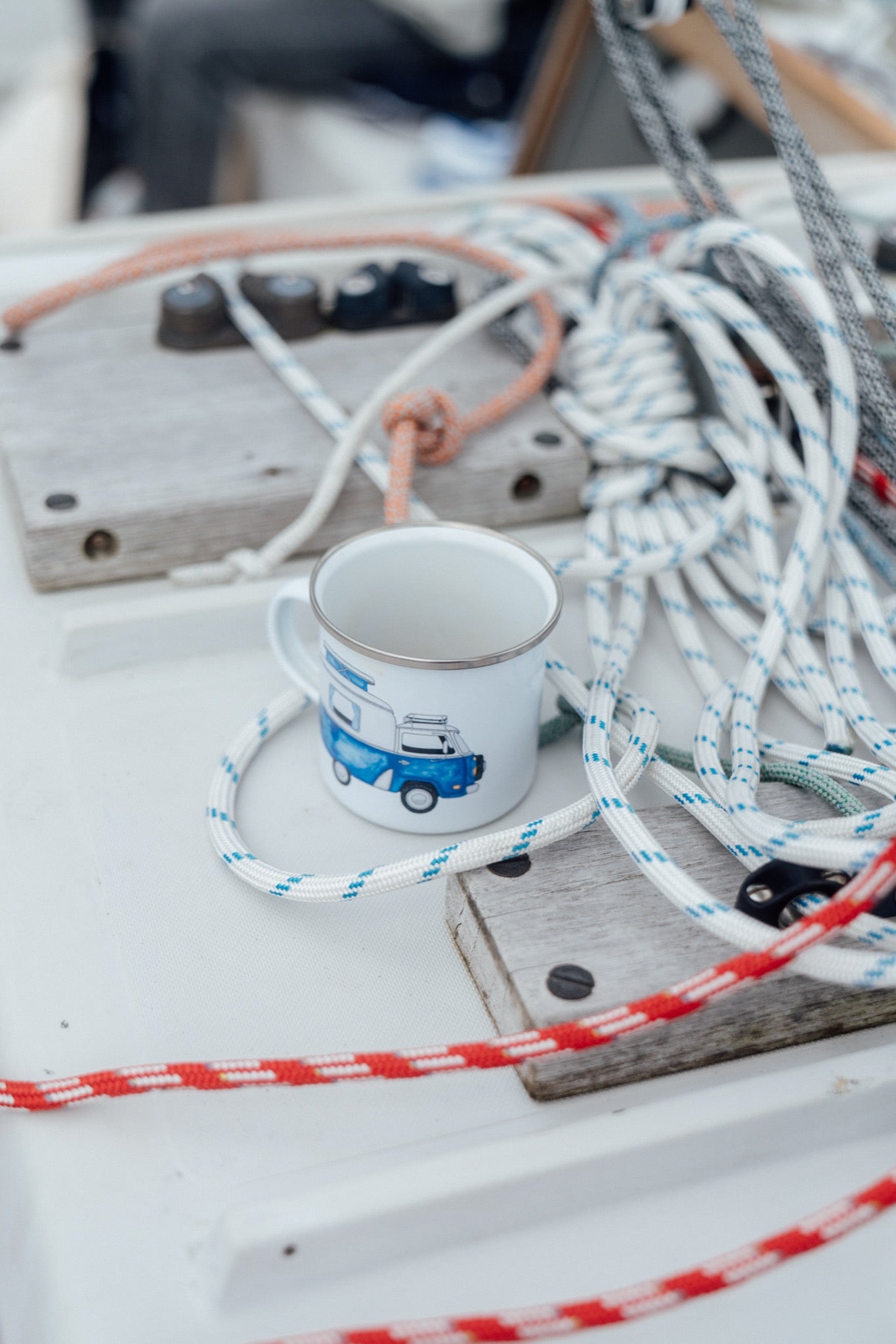 Ocean Camper Enamel Mug