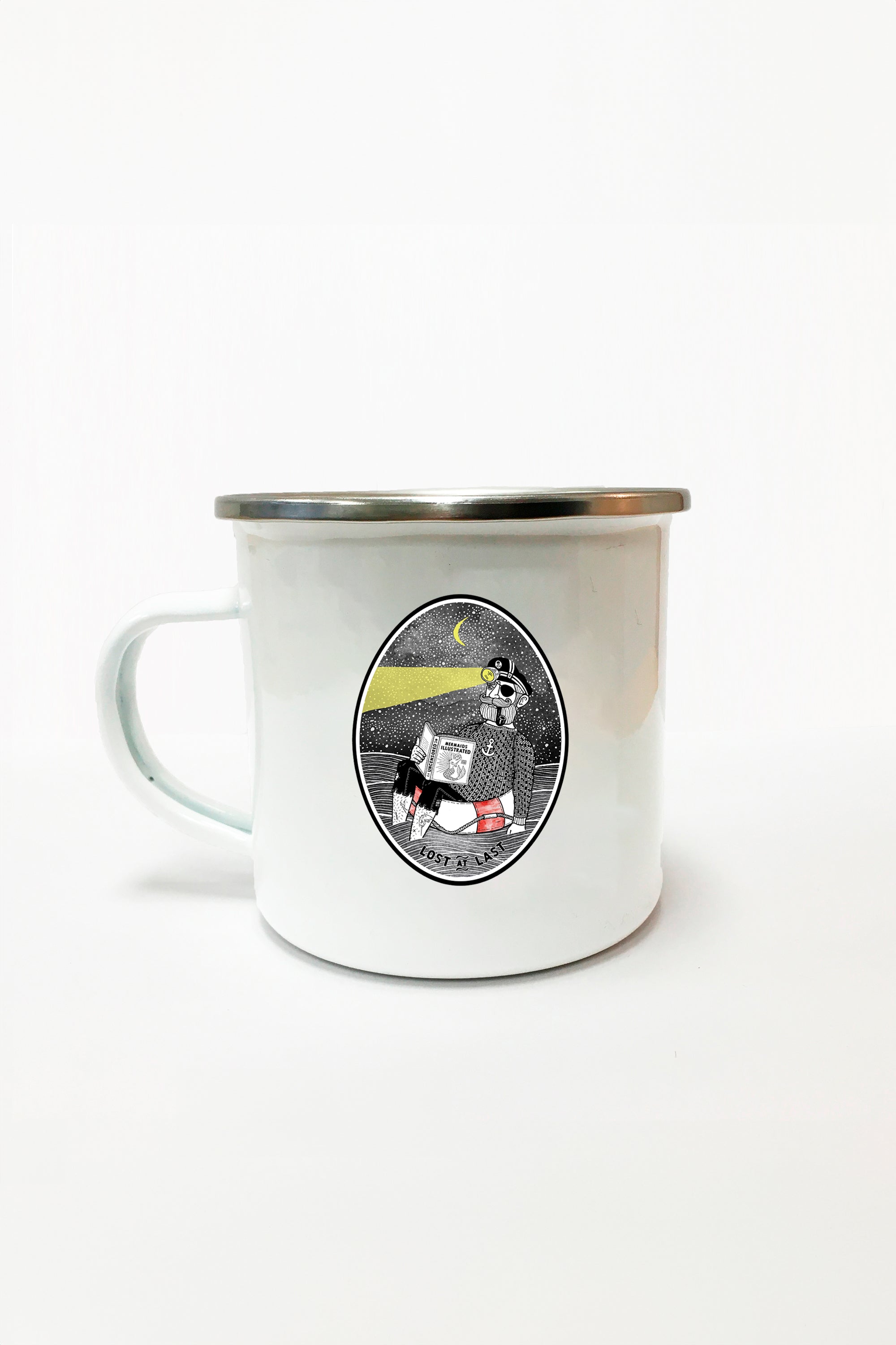 Lost At Last Enamel Mug