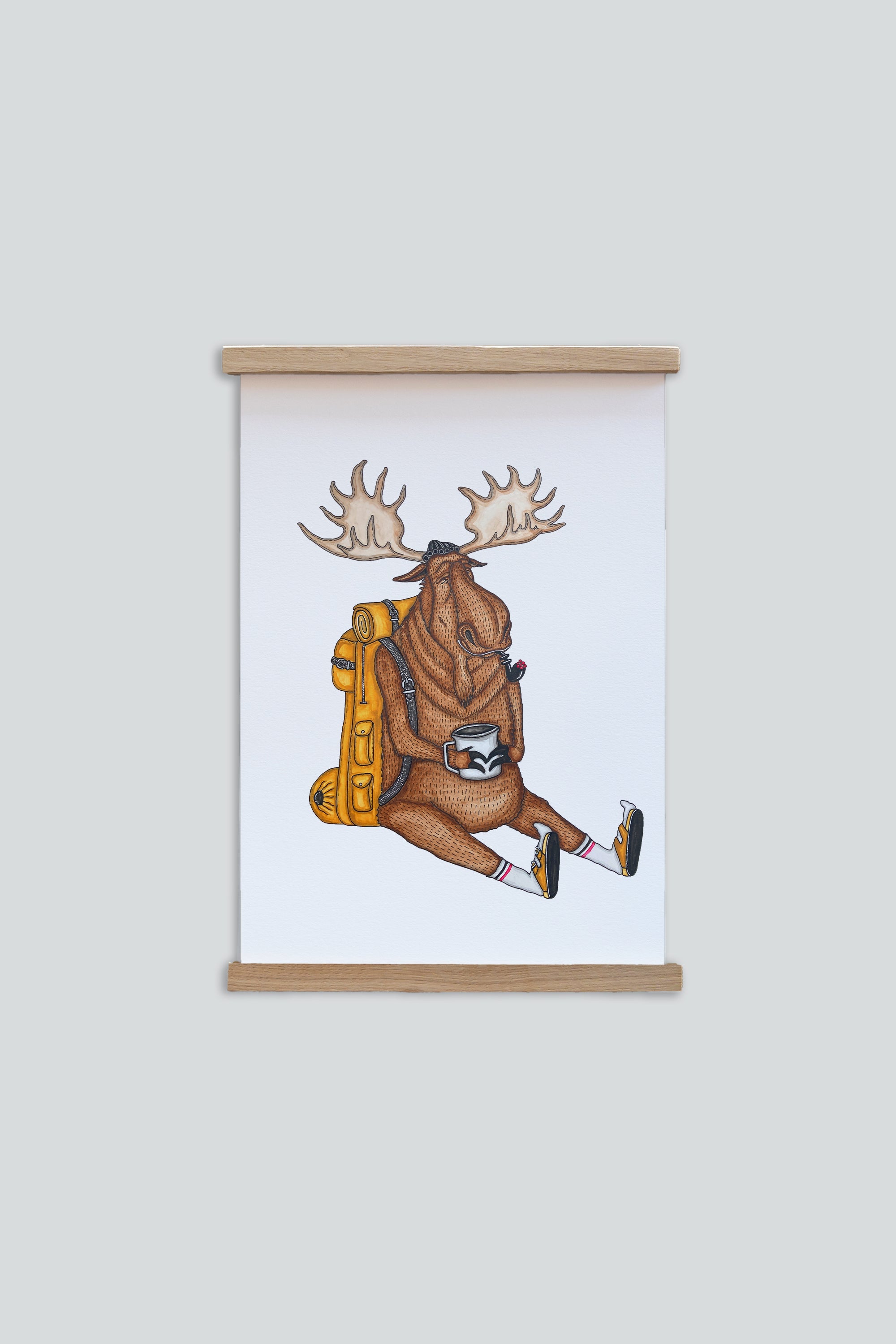 Snooze Moose Poster