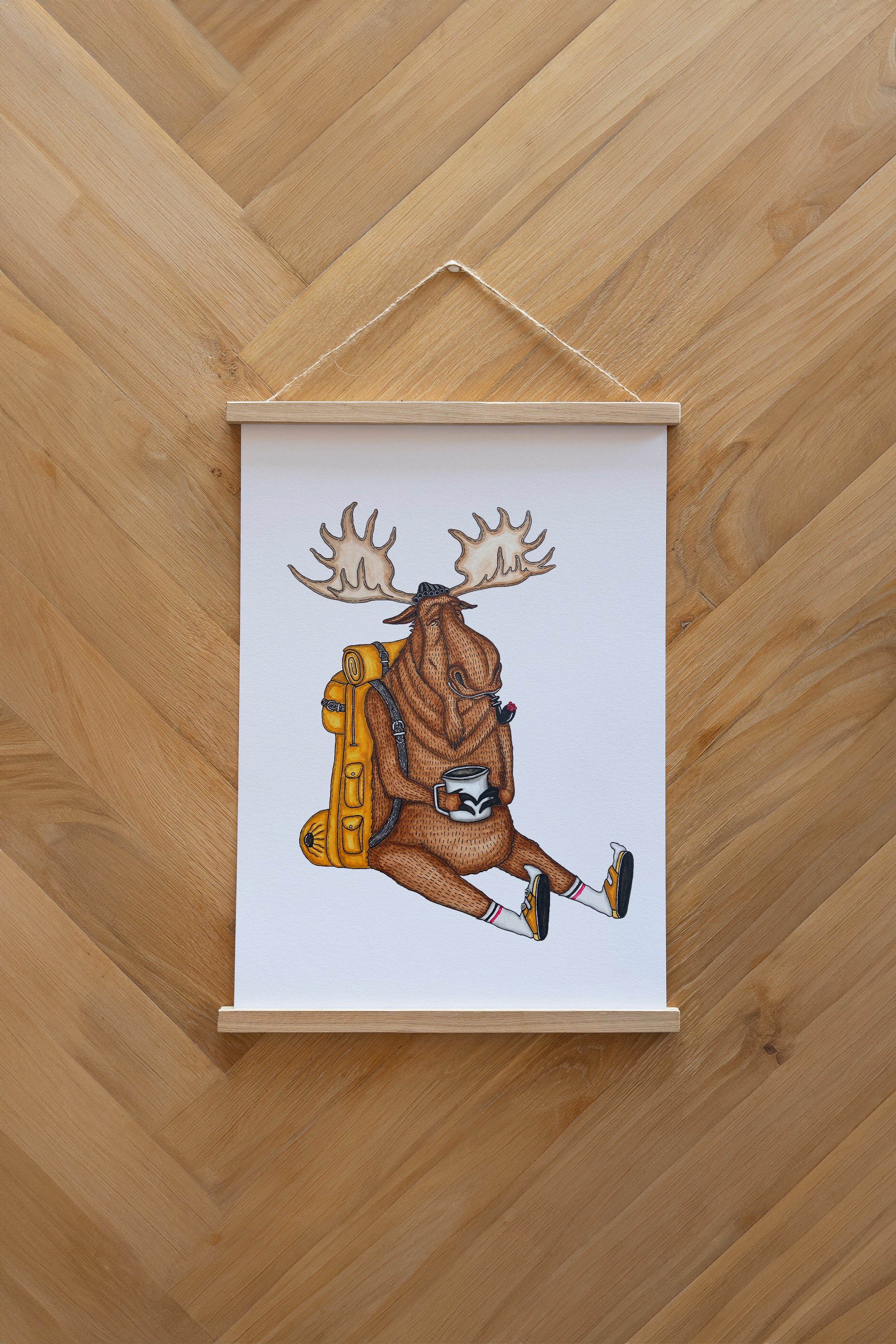 Snooze Moose Poster