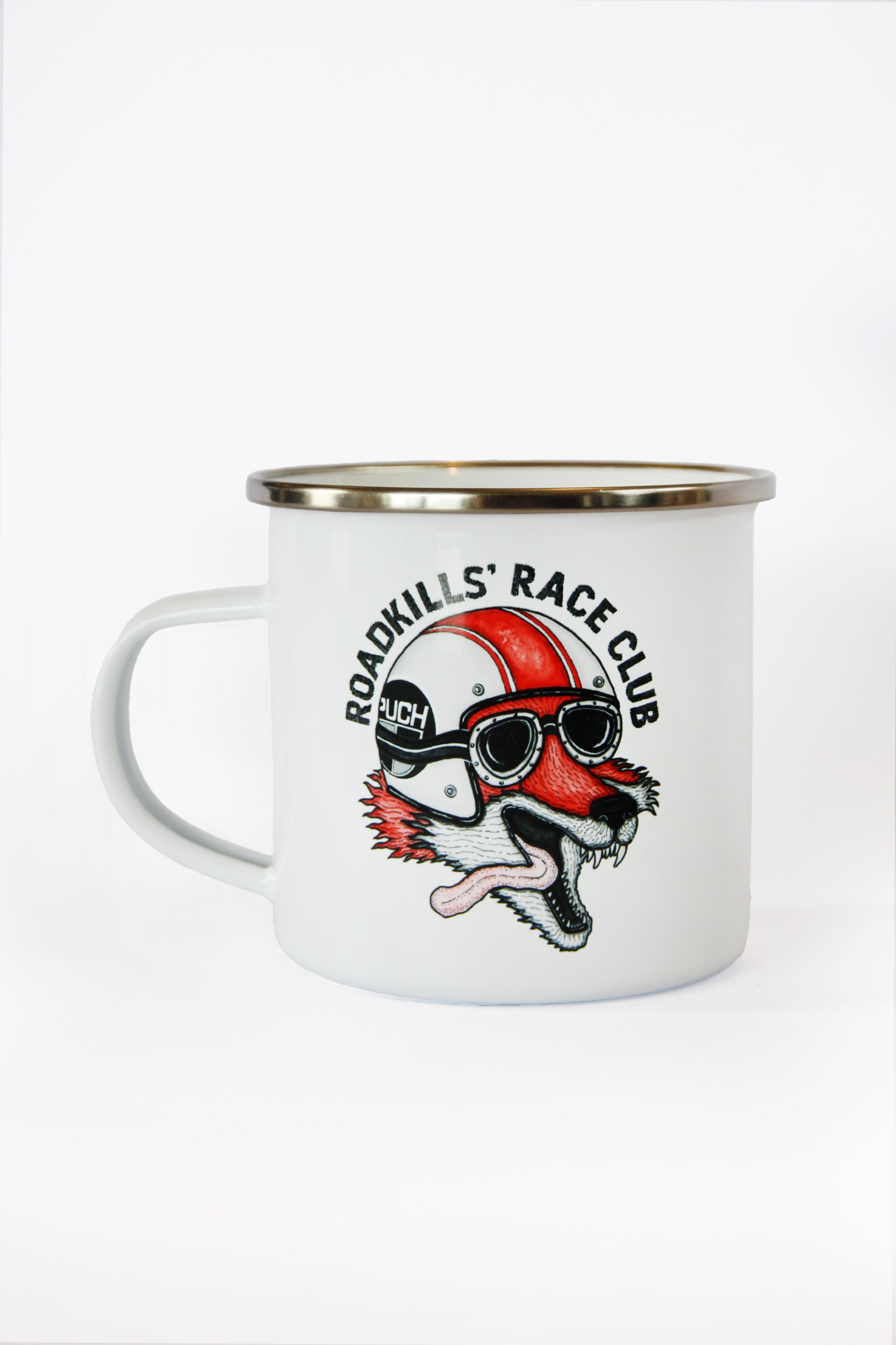 Roadkills' Race Club Enamel Mug