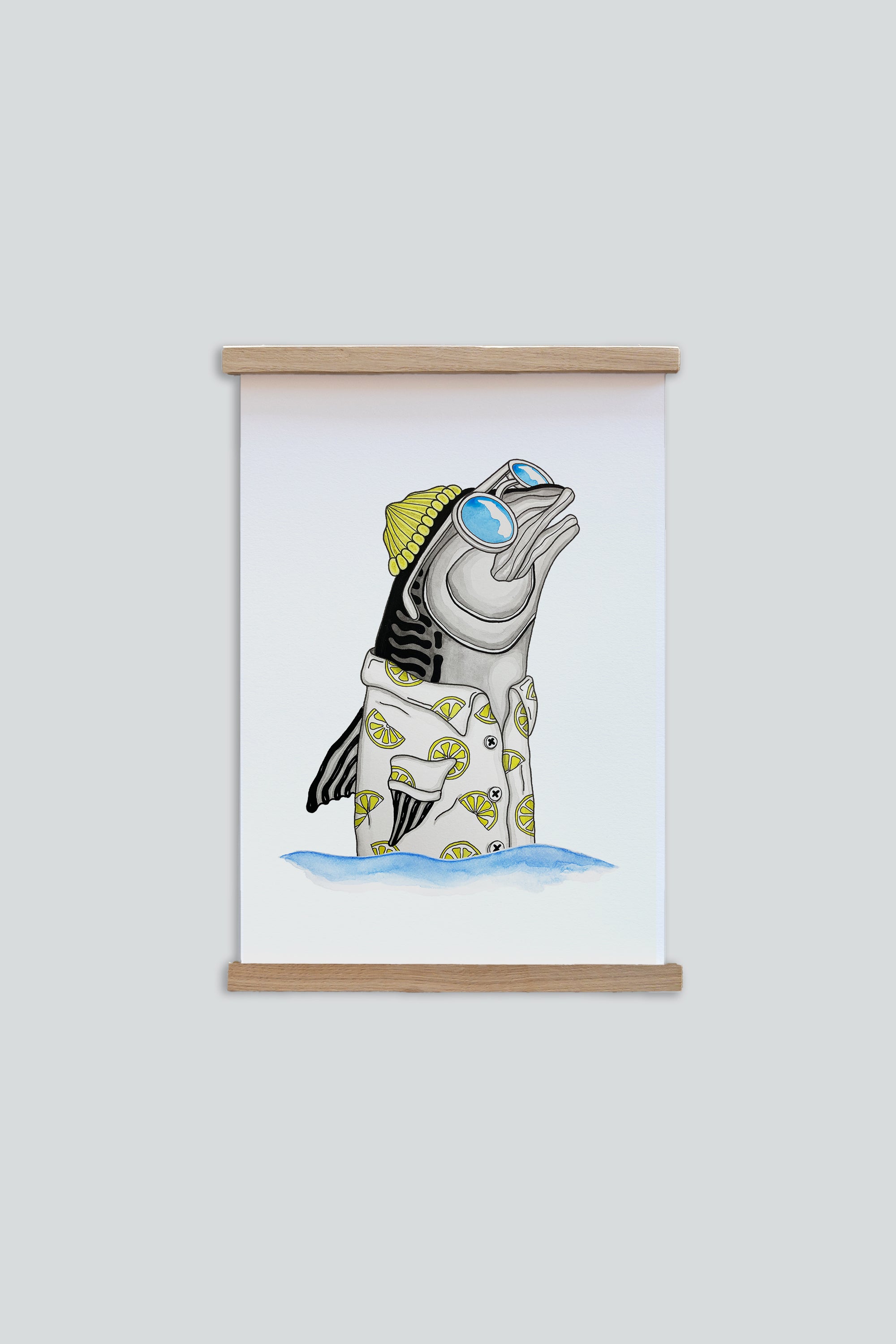 Mackerel Lemon Poster